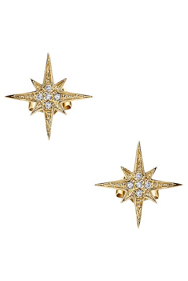 Small Starburst Stud Earrings