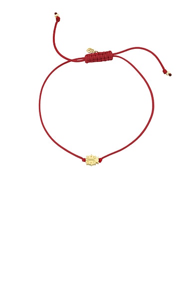 Tiny Pure Ladybug Cord Bracelet