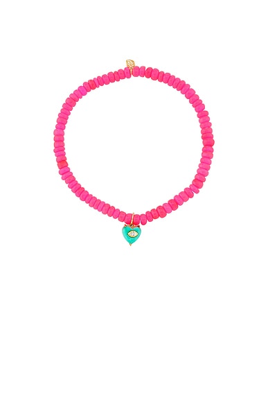 Marquise Bezel Heart Charm Bracelet