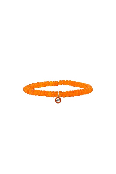 Single Stone Enamel Charm Bracelet