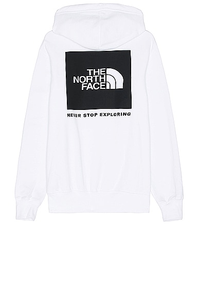 The North Face Box NSE Pullover Hoodie in Tnf White & Tnf Black