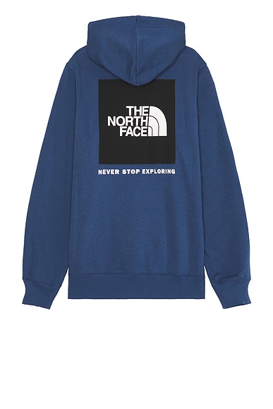 The North Face Men's Box NSE Pullover Hoodie in Shady Blue