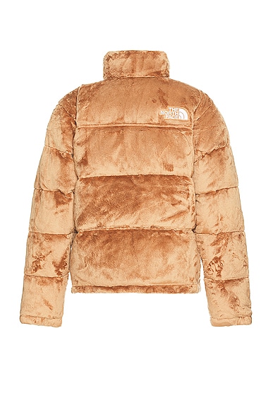 Shop The North Face Versa Velour Nuptse In Almond Butter