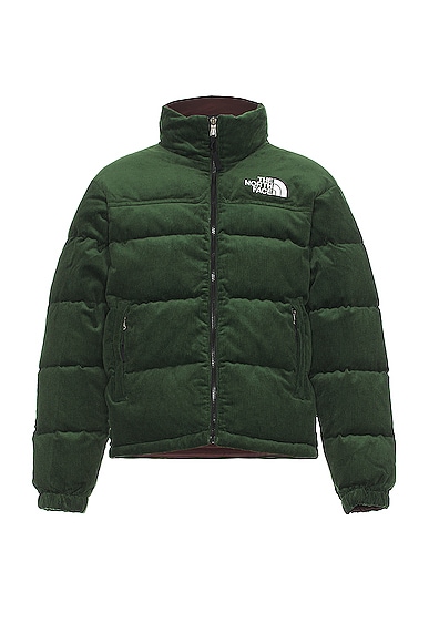 The North Face 92 Reversible Nuptse Jacket in Pine Needle & Coal