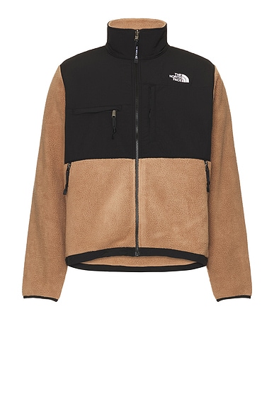 The North Face Retro Denali Jacket in Latte & TNF Black | FWRD