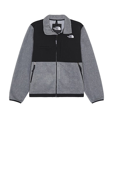 The North Face Retro Denali Jacket in TNF Mid Grey Heather & TNF Black