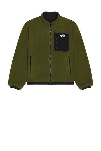 The North Face Yumiori Reversible Jacket in TNF Black & Woodland Green