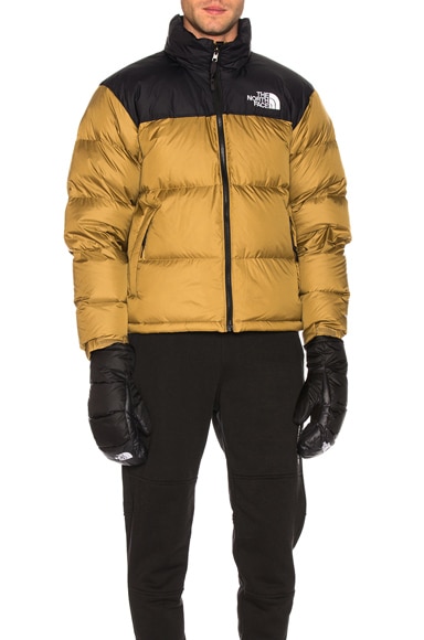 The North Face 1996 Retro Nuptse Jacket in British Khaki FWRD