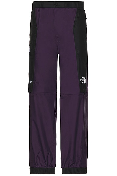 The North Face Soukuu Hike Convertible Shell Pant in TNF Black & Purple Pennat