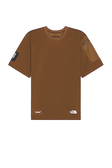 The North Face X Project U Dotknit T-shirt in Sepia Brown