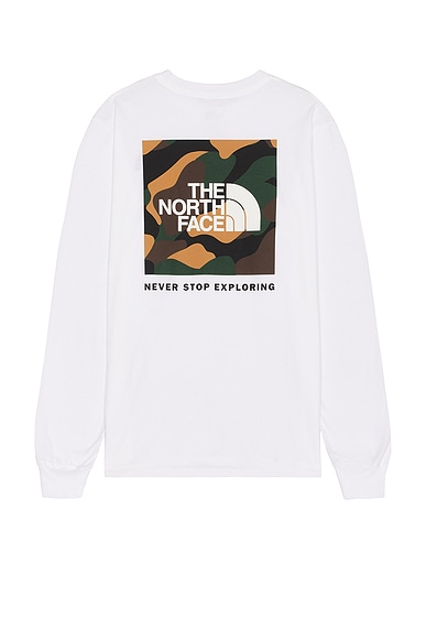 North face never stop exploring long sleeve t shirt cheap
