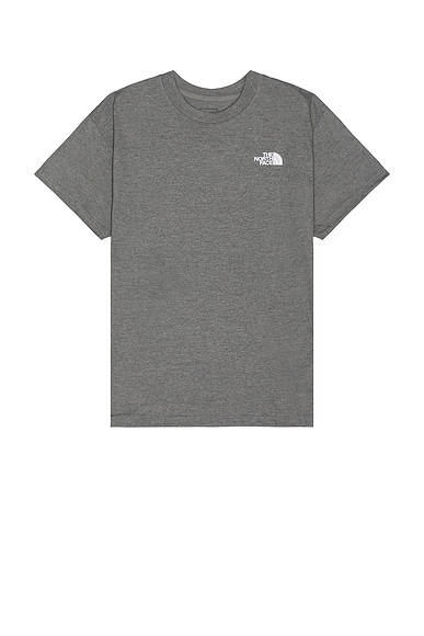 The North Face Men's Short Sleeve Evolution Box Fit T-shirt in TNF Medium Grey