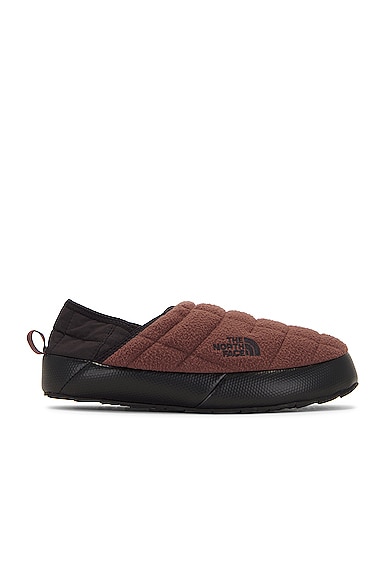 The North Face Thermoball Traction Mule Denali In Brown & Tnf Black