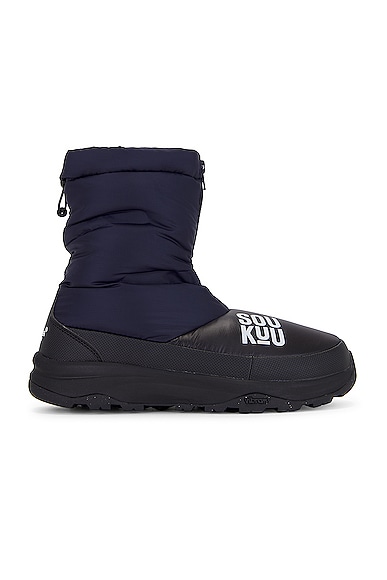 The North Face X Project U Down Bootie in Aviator Navy & Tnf Black | FWRD
