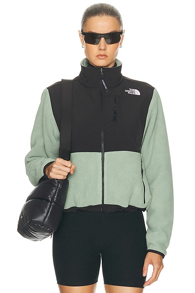 The North Face Retro Denali Jacket in Slate Moss & Tnf Black