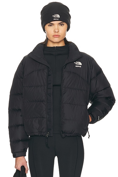 The North Face x SKIMS 2000 Retro Shrunken Nuptse Jacket in SK Onyx