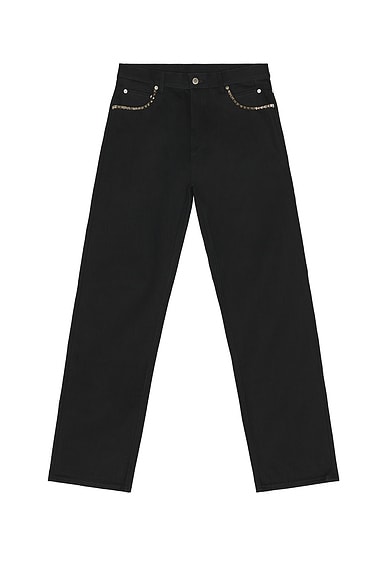 TAKAHIROMIYASHITA The Soloist Studs Loose Fit Jeans in Black