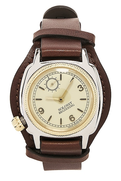 Coussin Type L Leather Belt Watch