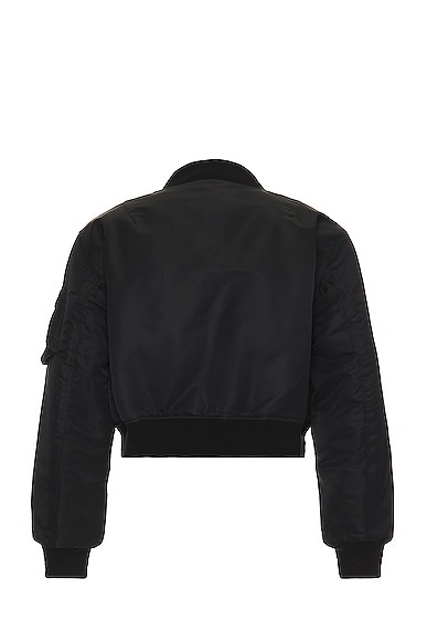 Shop Takahiromiyashita The Soloist Two Way Cropped Bomber In Black