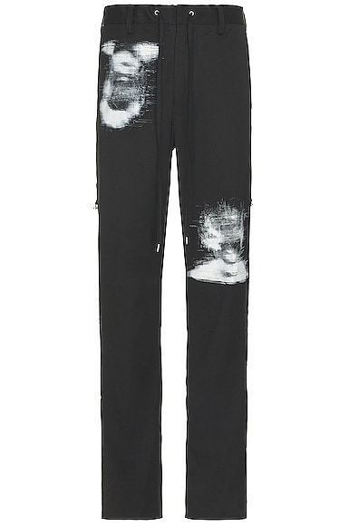TAKAHIROMIYASHITA The Soloist Side Tape Front Pant in Black