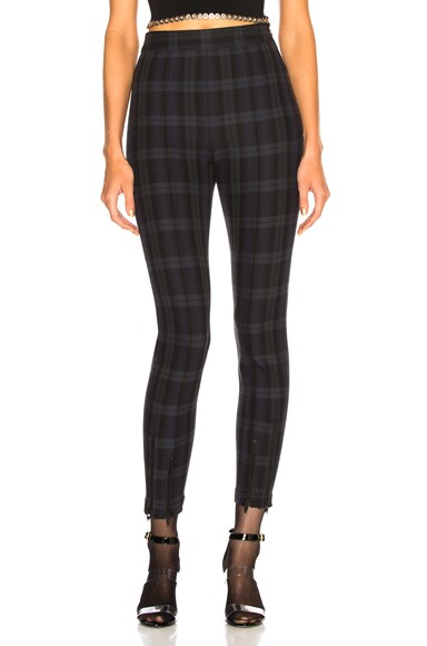 Plaid Fitted Legging