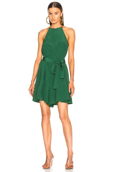 Silk CDC Halter Ruffle Romper