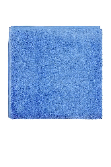 Shop Tekla Solid Bath Towel In Clear Blue
