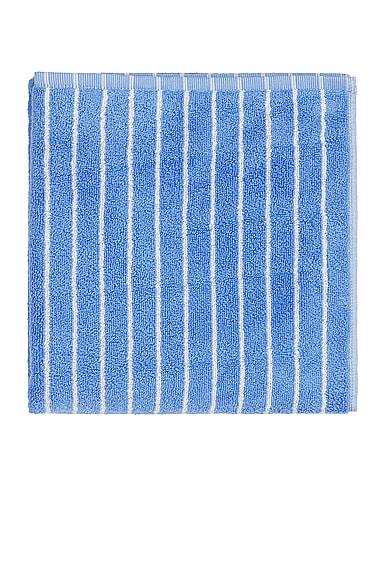 Shop Tekla Hand Towel In Clear Blue