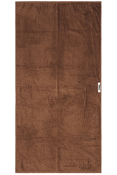 Tekla Solid Bath Towel In Brown