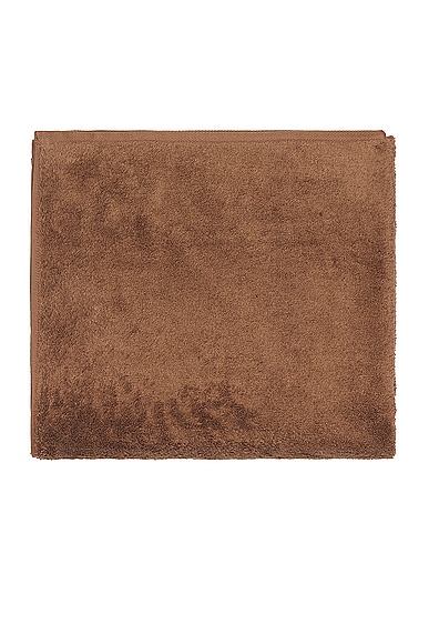 Shop Tekla Solid Bath Towel In Kodiak Brown