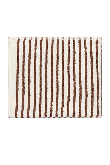 Shop Tekla Stripe Hand Towel In Kodiak Stripes