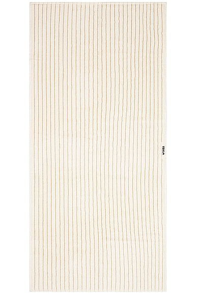 Tekla Bath Towel In Sienna Stripe