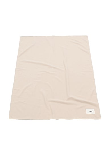 Tekla Lambswool Blanket in Snow