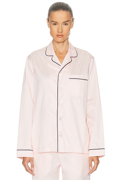 Tekla Pyjama Shirt in Porter