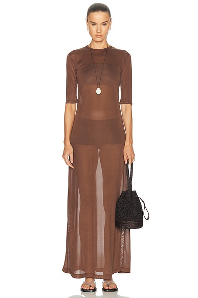 THE PARK Ramya Maxi Dress in Chocolate