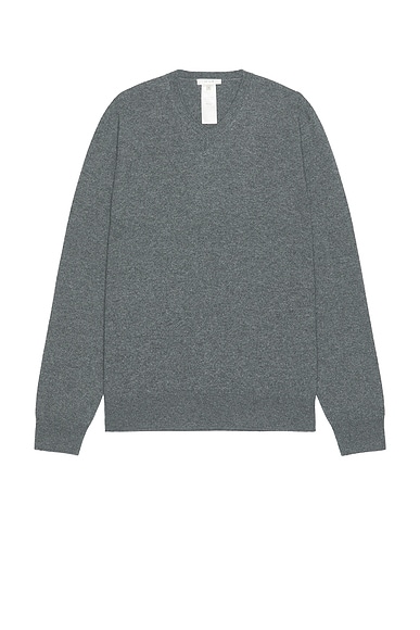 The Row Rod Sweater in Medium Grey Melange