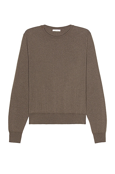 The Row Benji Crew Neck in Taupe