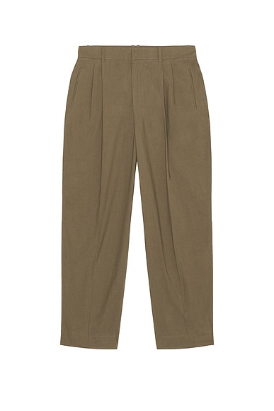 The Row Silas Trouser Pants in Khaki