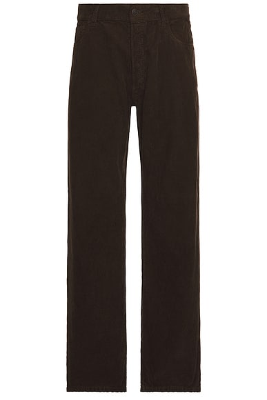 The Row Burt Pant in Dark Coffee