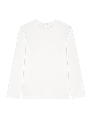 The Row Leon Long Sleeve T-Shirt in White