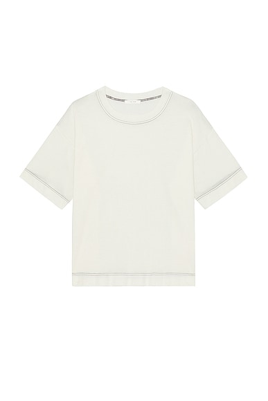 The Row Nico T-Shirt in Off White & Black