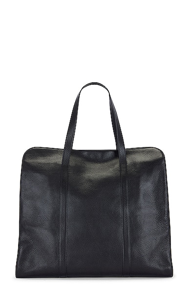 The Row Men's Dante Leather Tote Bag, Xl In Black