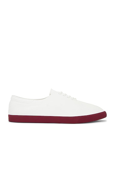 The Row Sneaker in White & Rubino