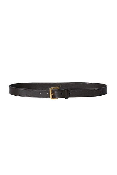 The Row Geo Belt in Dark Brown ANG
