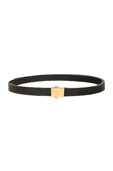 The Row Brian Belt in Black PLD | FWRD