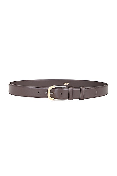 The Row Art Deco Belt In Brown Ans
