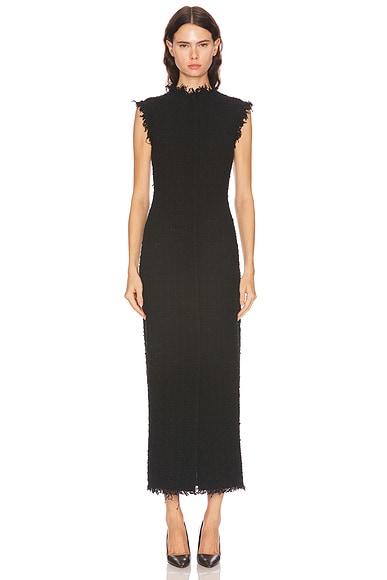 The Row Lana Dress in Black Navy