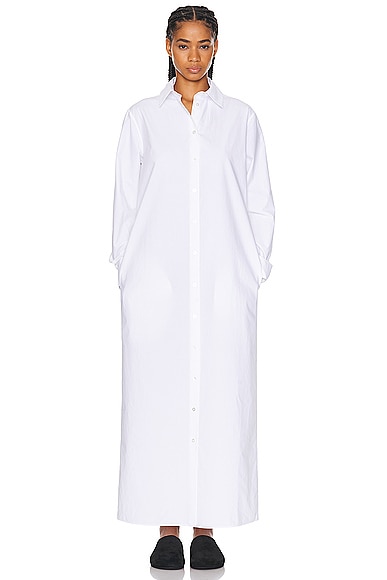 The Row Izumi Dress in Off White