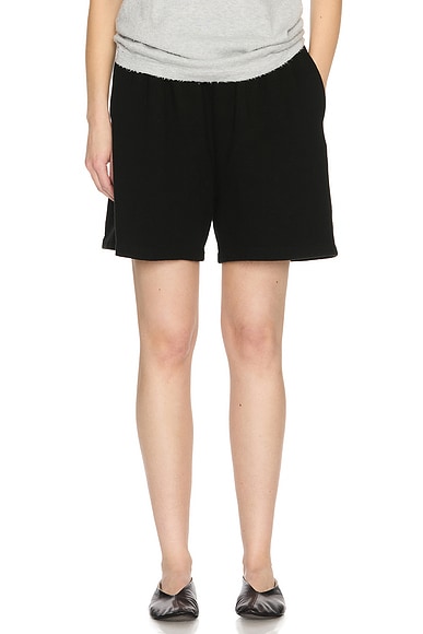 The Row Gana Short in Black
