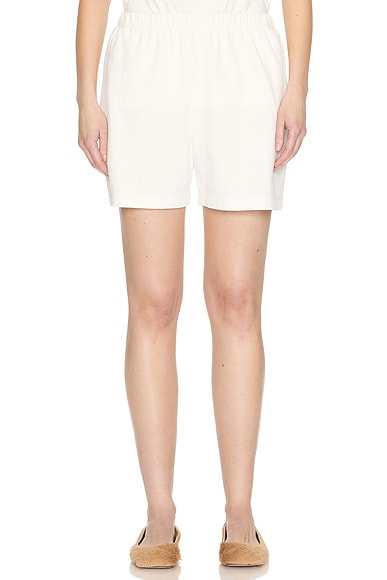 The Row Gunty Short in Off White
